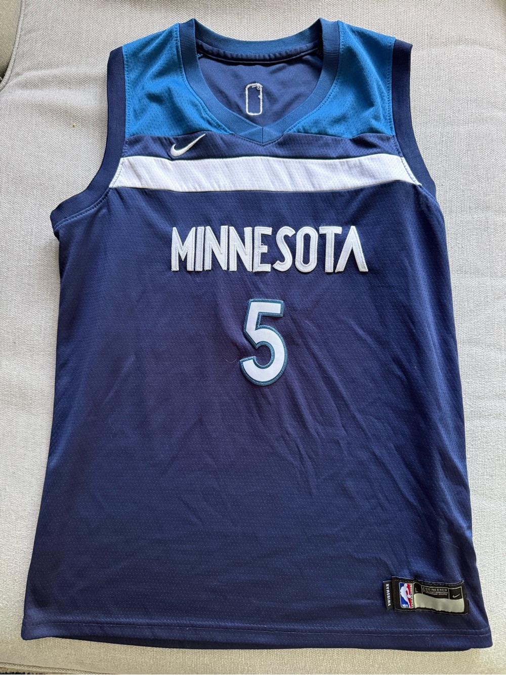 Nike Anthony Edwards Minnesota Timberwolves #5 Basketball Jersey - Youth Large